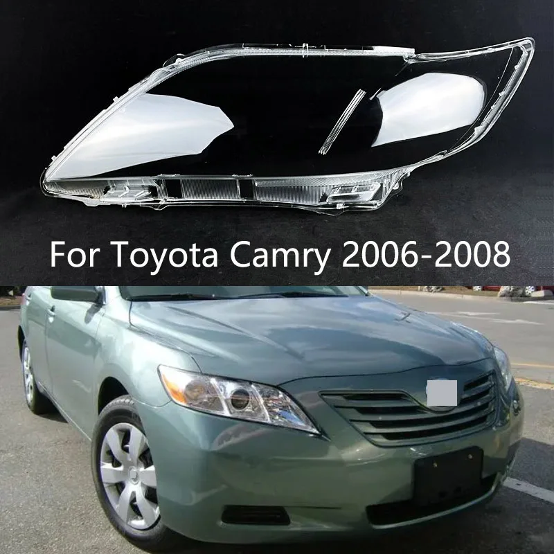 European and American version Transparent Headlight Glass Shell Lamp Shade Headlamp Lens Cover For Toyota Camry 40 2006-2008