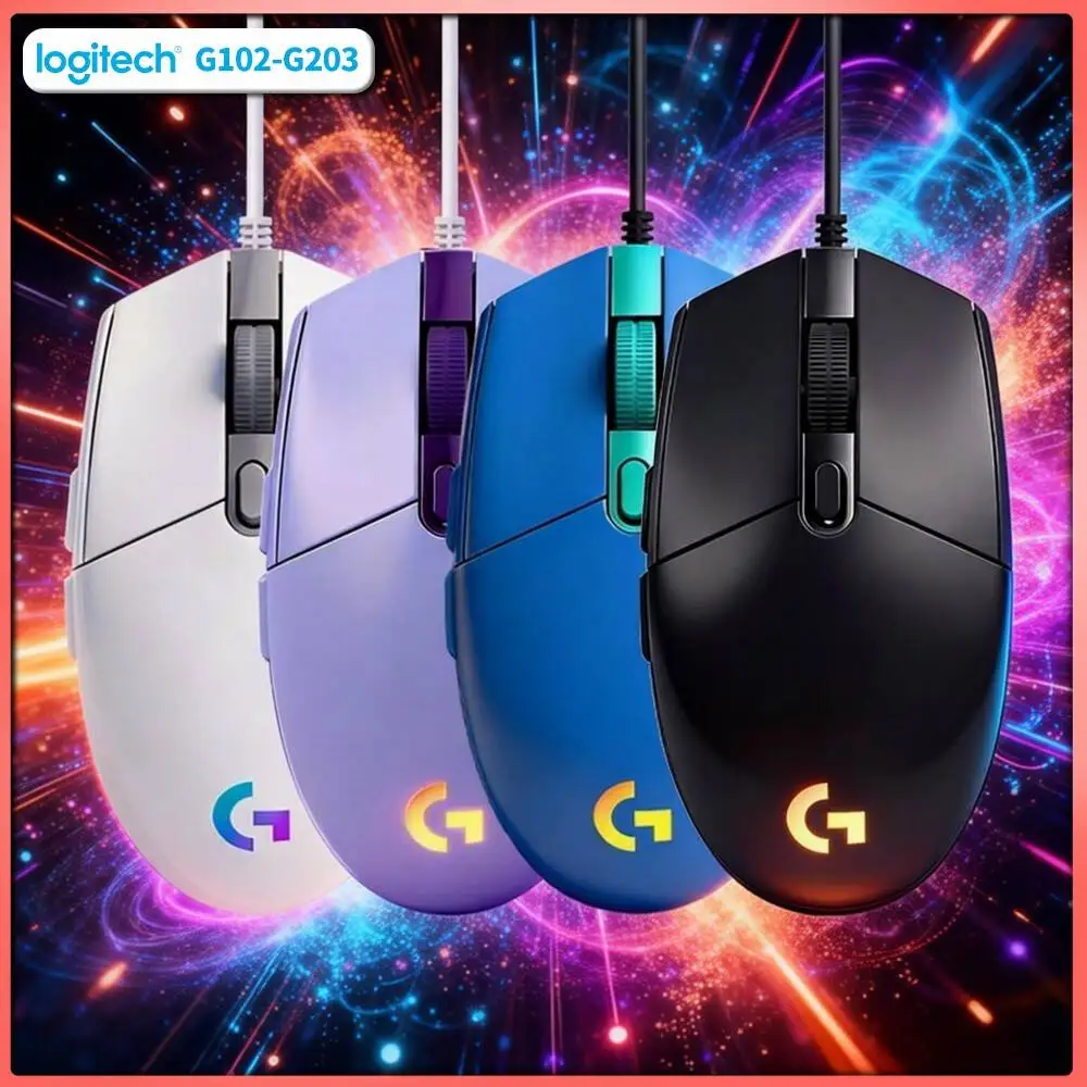 Logitech G102 Gaming Mouse, 8000 DPI Precision, LIGHTSYNC RGB, 20M Clicks, Compatible with PC/Mac for Gaming & Daily Work