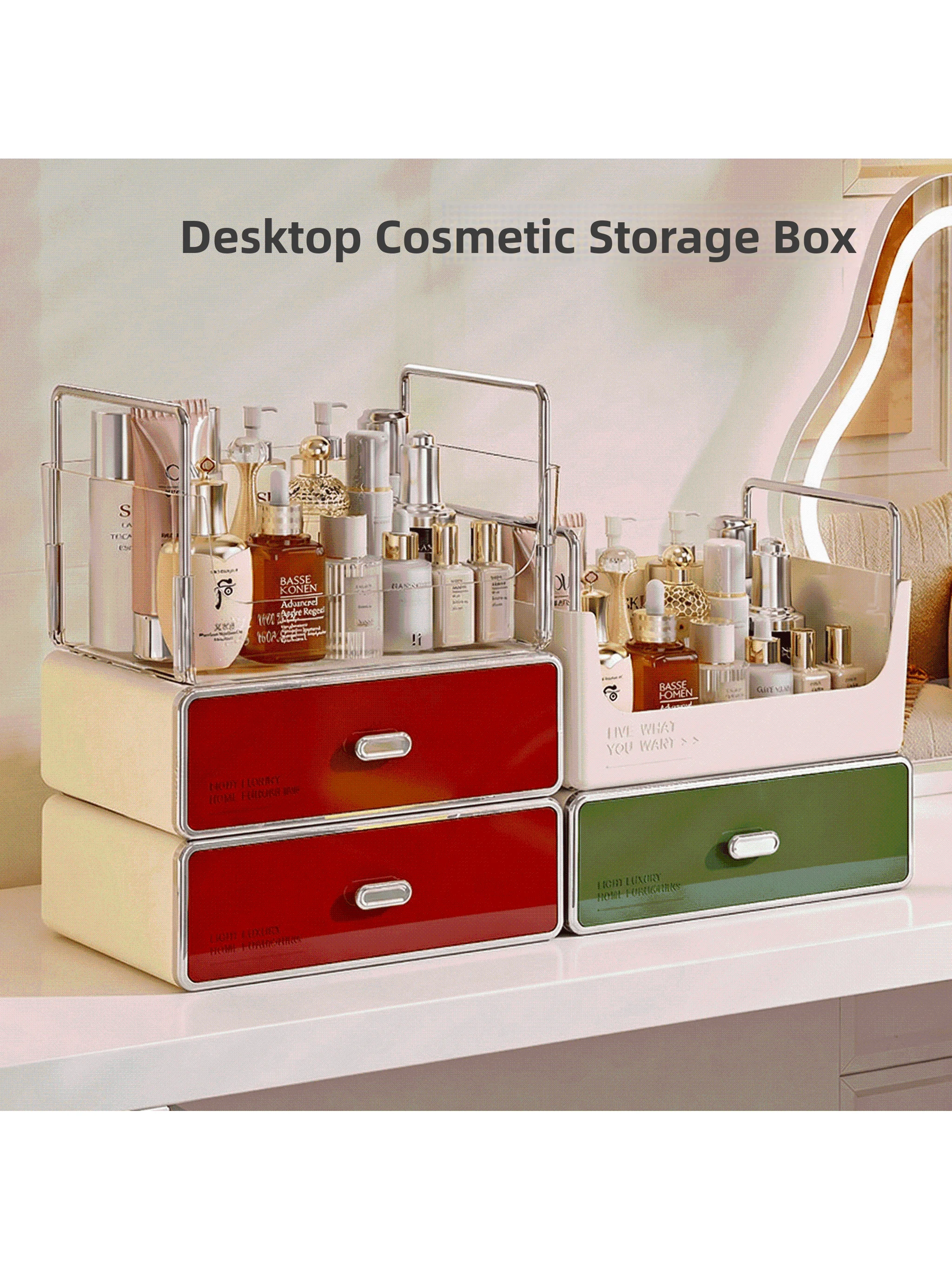 transparent-dustproof-multi-layer-drawer-desktop-makeup-storage-box-luxury-organizer-shelf-for-skincare-beauty-desk