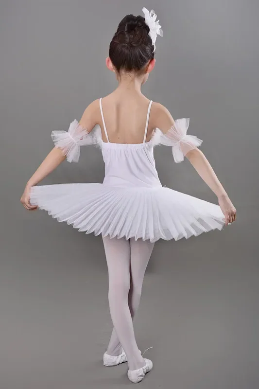 Robe de danse tutu de ballet blanche pour enfants, olympiques pour filles, fzLake, vêtements de scène pour enfants, salle de Rh, tenues de robe de phtalate