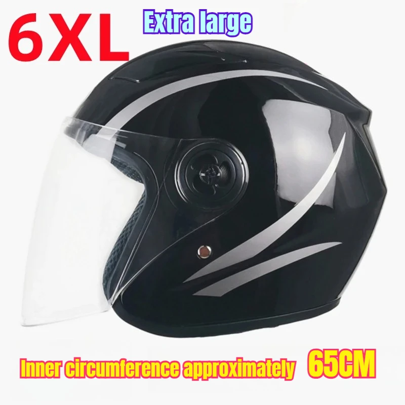 

6XL 5XL Big Head Circumference 65cm Motorcycle Autumn Winter Helmet Big Head Helmet Warm Helmet for Men Women Motorsiklet Kask