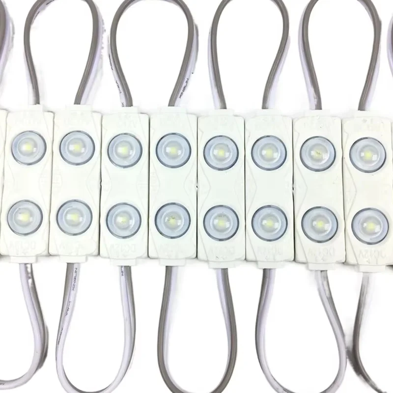 20 Buah DC 12V 1.2W 2835 SMD 2 Modul LED Injeksi Putih Dingin Tahan Air IP 65 Modul LED untuk Tanda Lampu Latar
