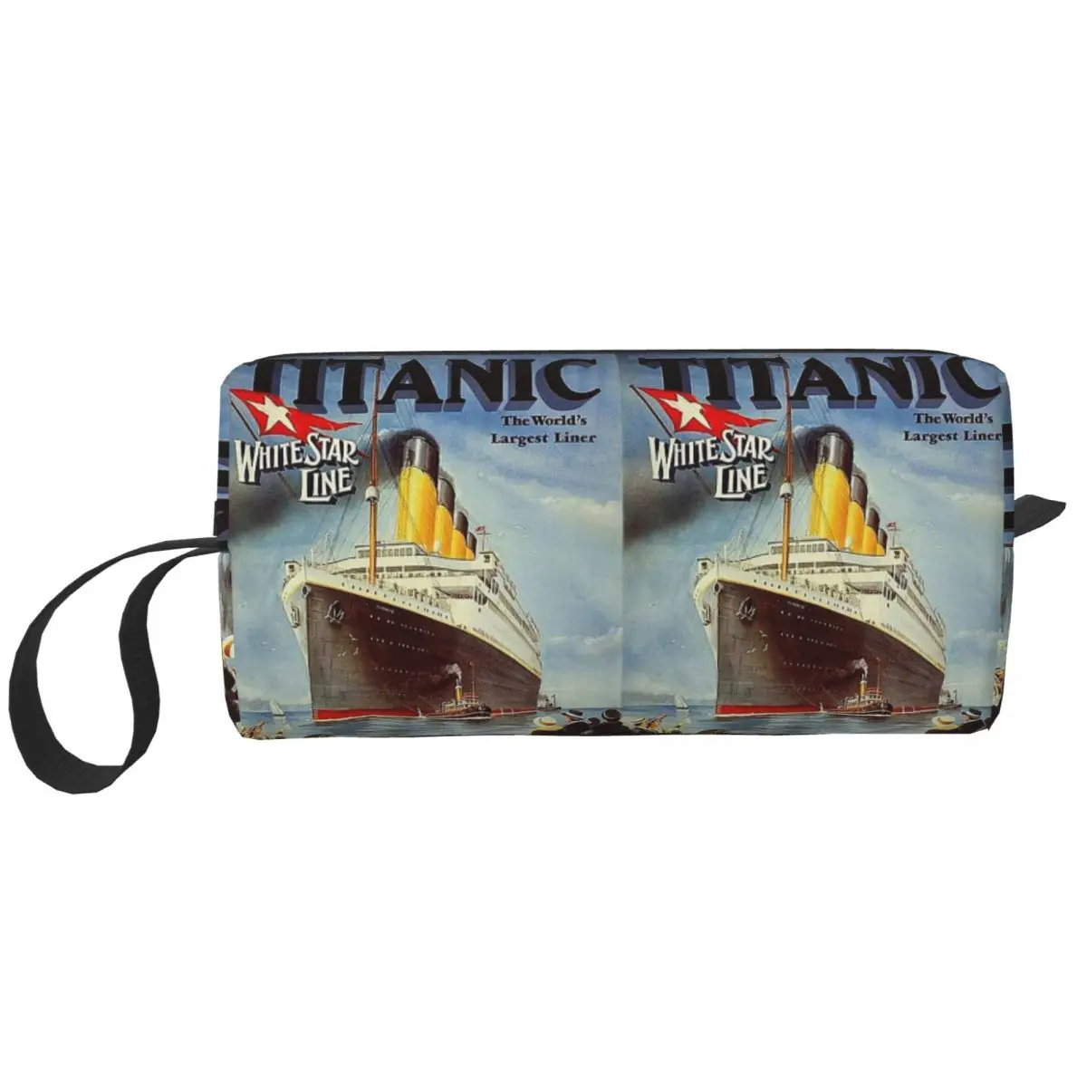 Titanic White Star Line Pencil Case for Boys Girls School Pen Box Pencil Bag Stationery Supplies Travel Women Organizer Pouch