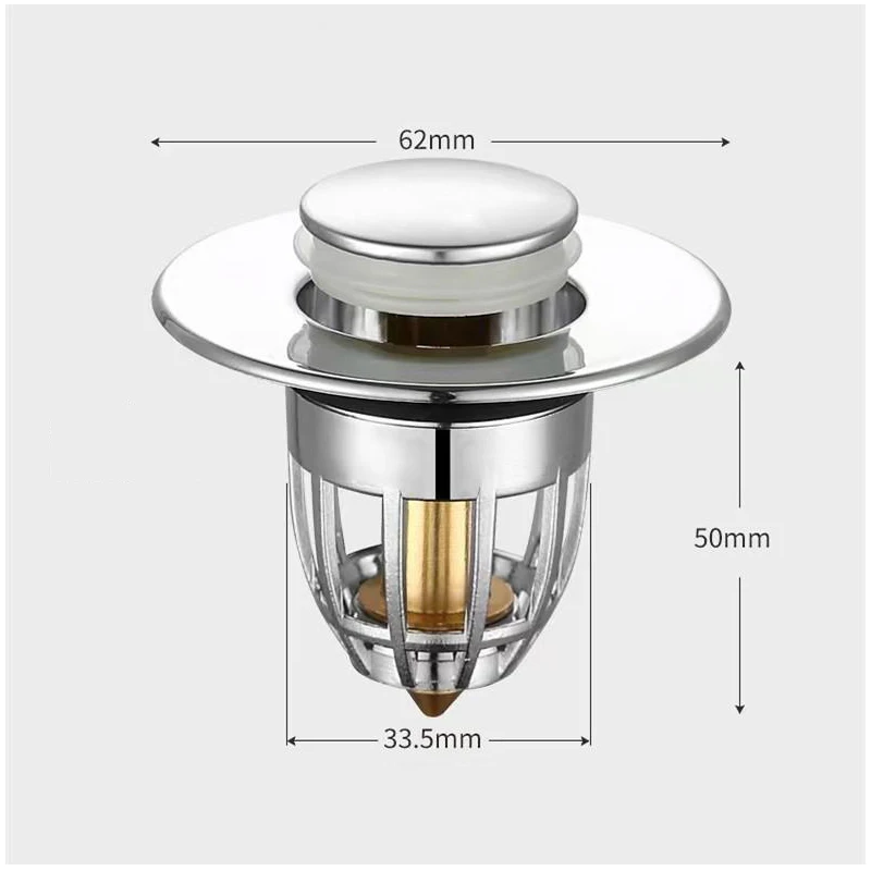 Uniwersalny wyskakujący filtr drenażowy z rdzeniem korek do zlewu w łazience korek do umywalki dezodorant kuchenny korek spustowy podłogowy odpływ