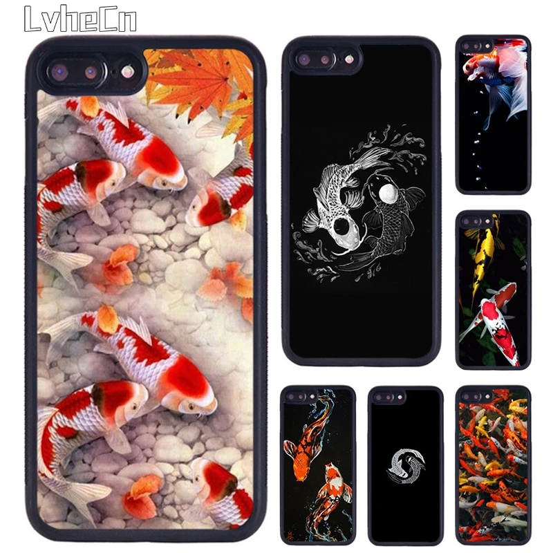 Japanese Koi Fish Phone Case For iPhone 14 15 16 13 12 Mini Max Cover For Apple 11 Pro Max 6S 8 7 Plus SE2020 plus