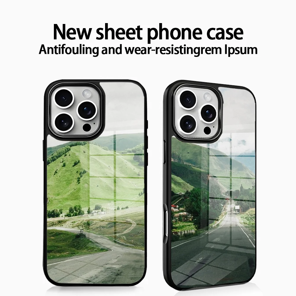 

Georgia Landscape Phone Case For IPhone16 15 14 13 12 11 Pro Xs Max Mini XR X 7 8 Plus Luxury Mirror Hard Funda
