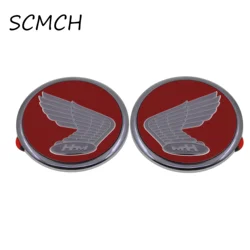 Motorcycle 3D Emblem Badge Decal HM Classic Red Background White Wing For HONDA Super Cub 110/CROSS CUB 110 CC 110 SDH125T-37