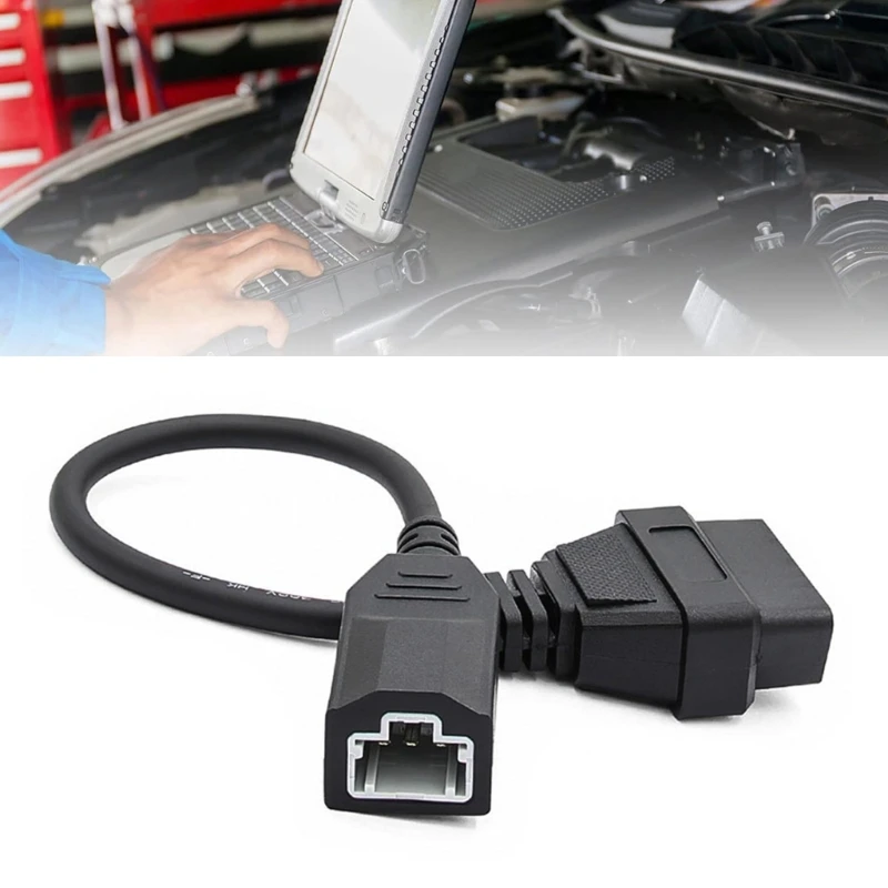 OBD2 Diagnostic Cable Adapter 3 Pin To 16Pin Connector Vehicle Diagnostic Adapter Cable Automotive Cable for Vehicle