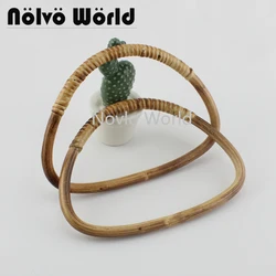 2-10-20 pieces,18.5X13cm Dee Rattan Handles for Woven Bag,Elegant women bags purse knit purse Rattan Handle