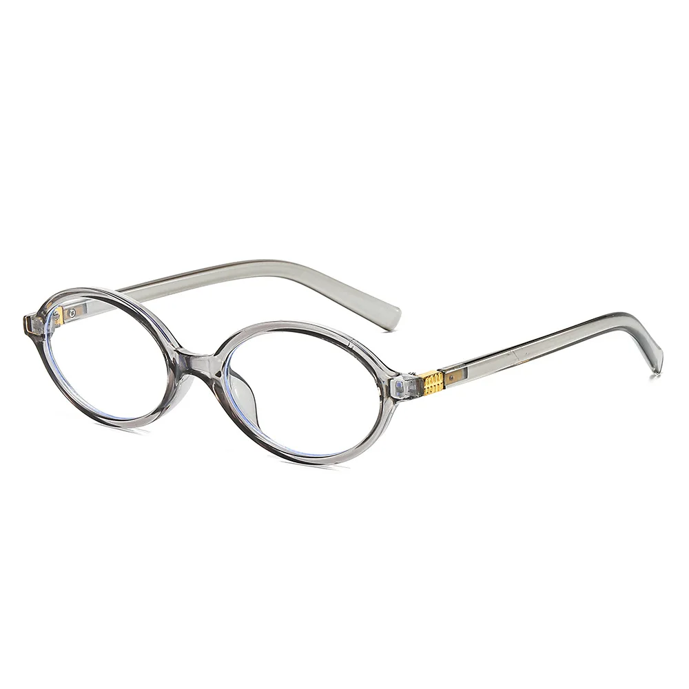 Fashion Small Oval Glasses Frame Women Anti Blue Light Ins Popular Blue Light Blocking Eyeglasses Ladies image 4