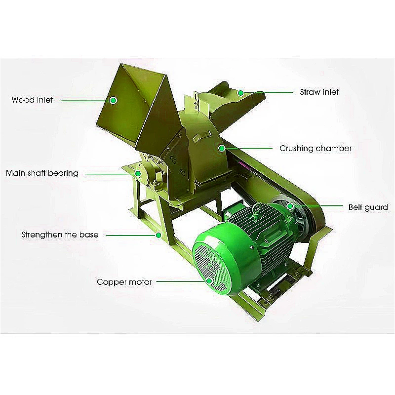 Prices Wood Crushing Machine Crushing Wood Crusher Machine Wood Shredder for Tree Branch Disposal Customized Blades Available