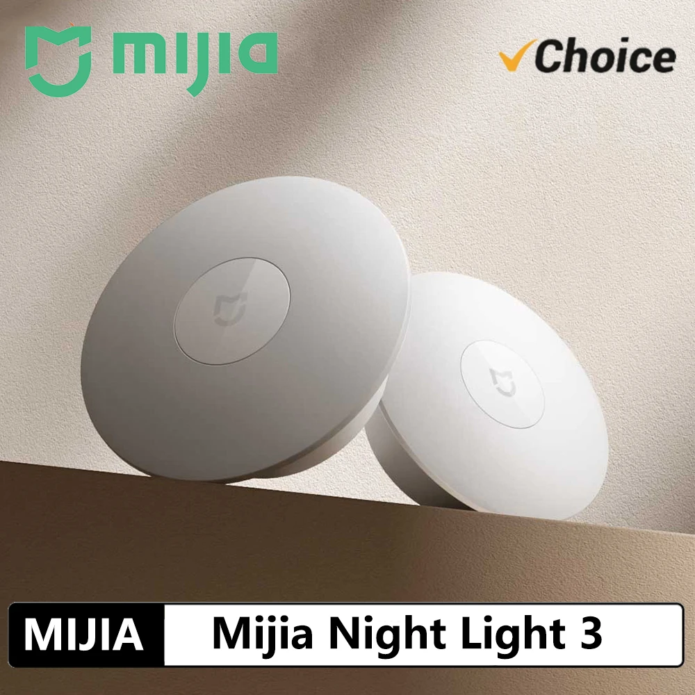 2026 MIJIA Night Light 3 Rechargeable Motion Sensor LED Lamp Magnetic Mount 2 Brightness Modes USB Type-C （Chinese Version）