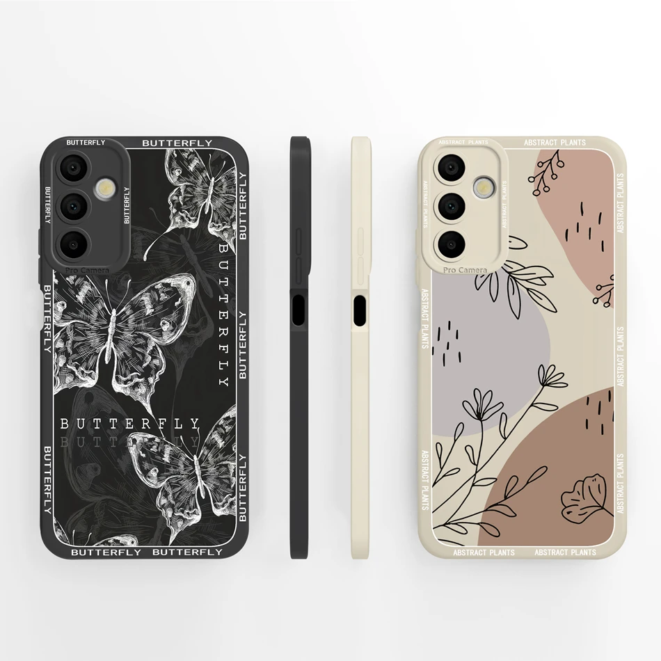 For Samsung Galaxy A15 Case Artistic Style Full Coverage Anti Choc Liquid Silicone Protector For Samsung A 15 4G 5G Back Cover