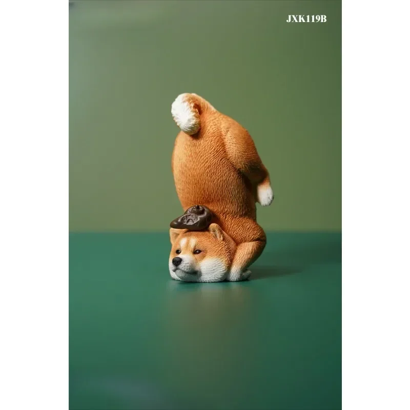 JXK 1/6 Scale Resin Street Dog Model with Sofa Model Healing Lovely Animal Dolls 12inch Car/desk Accessory Ornaments