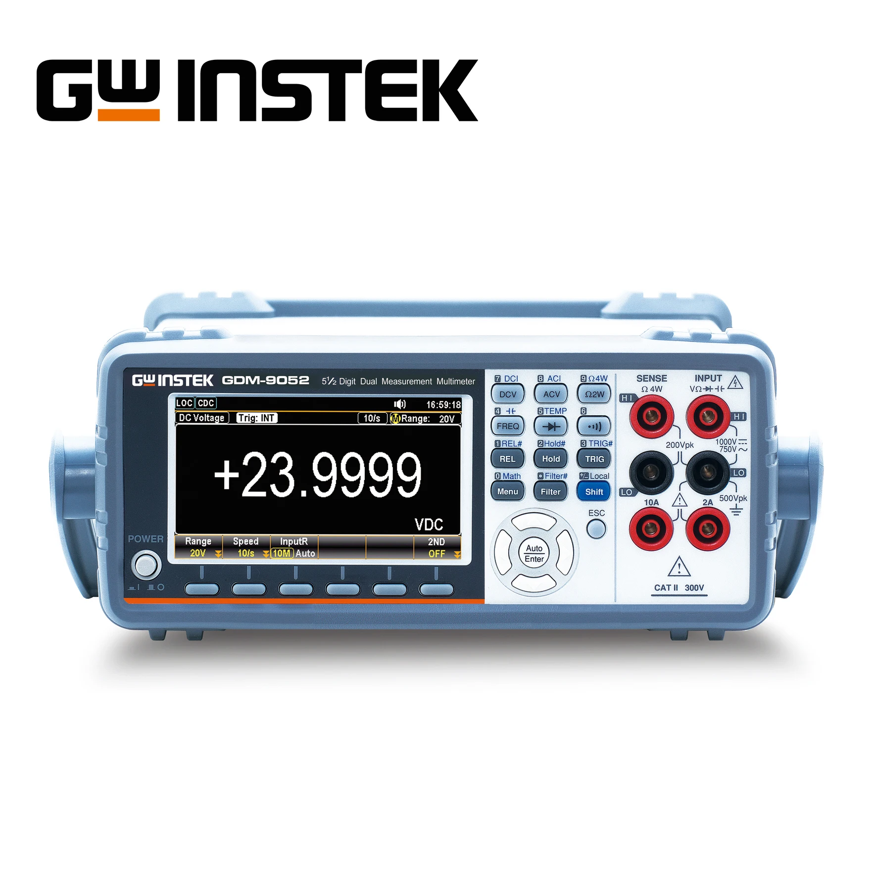 GW Instek GDM-9052 Dual Measurement Digital Multimeter with Intelligent Measurement Function, Supporting 239,999 Counts