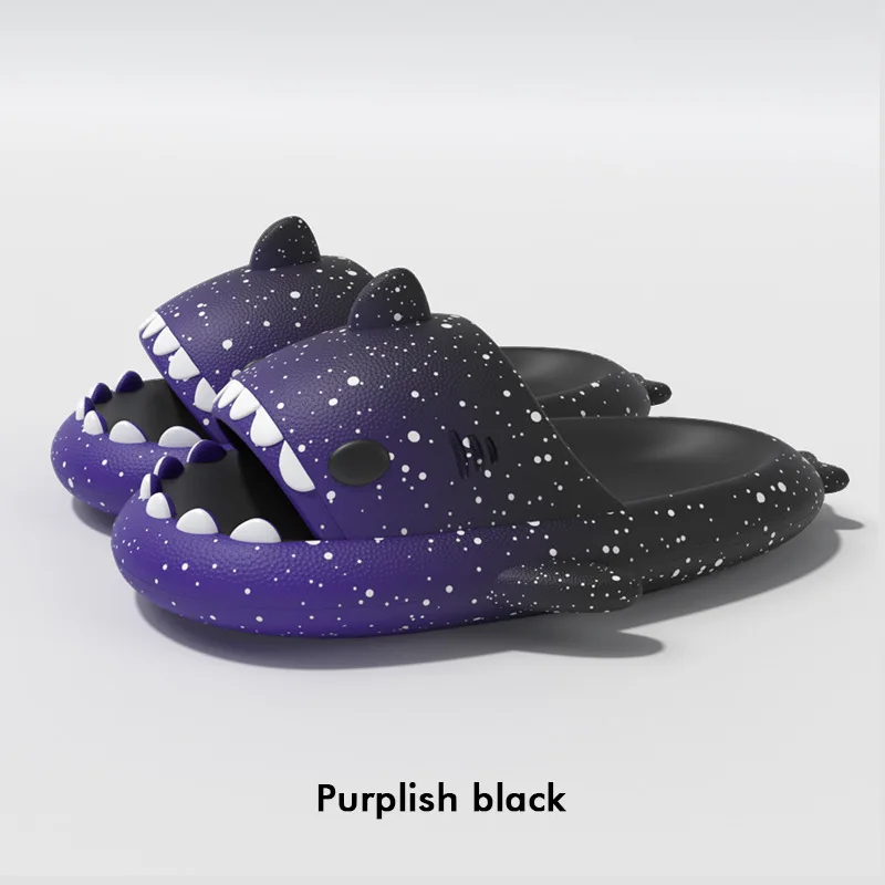 

Man Women Shark Slippers 4cm Thick Soled Indoor Household Outdoor EVA Beach Slippers