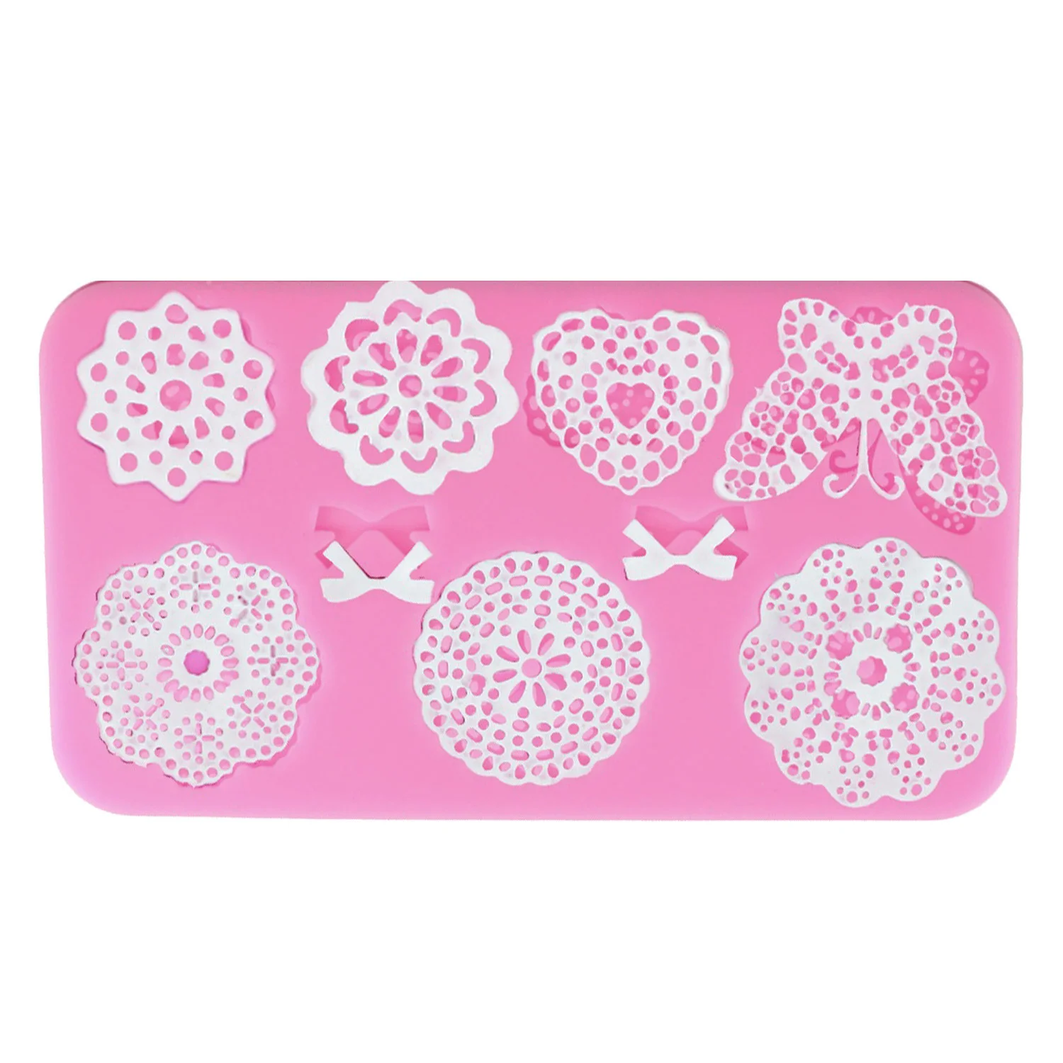 Lace Mat Butterfly Leaf Silicone Mold for Fondant Cake Decorating Sugar Craft Chocolate Gum Paste Supplies