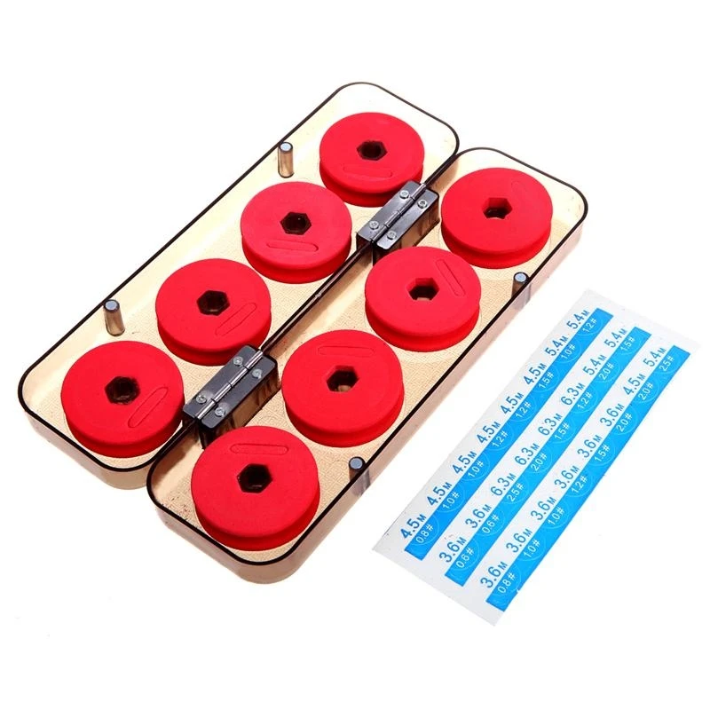 Fishing Line Shaft Bobbin Spools Tackle Box Red Lines Accessories, Easy to Carry
