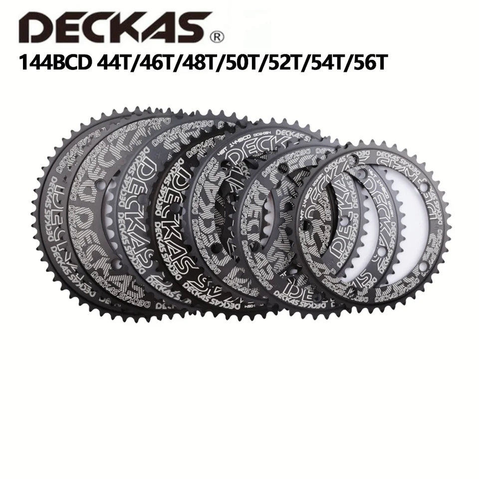 Deckas 144BCD チェーンリング 44T 46T 48T 50T 52T 54T 56T シングル