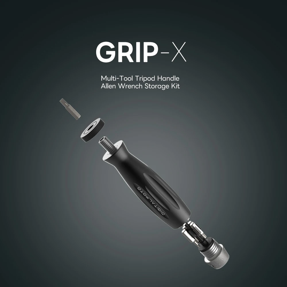 DF GRIP-X Multi-Tool Tripod Handle Allen Key Spanner Storage Kit for Camera Video Photographer Videographer