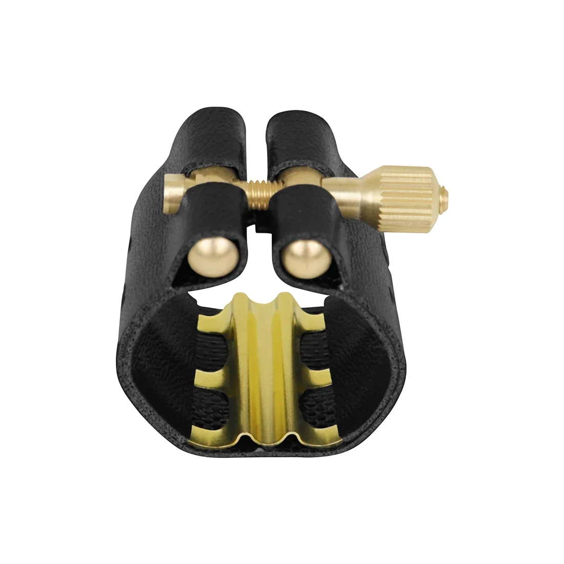 Clarinet Metal Buckle Clamp Clip Clarinet Mouthpiece Leather with Cap Woodwind Instrument Accessories Buckle Clamp