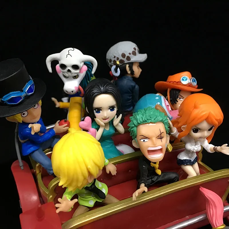 [Funny] Anime One Piece 20th Anniversary Carriage Ichiban Kuji WCF Luffy Zoro Sanji Nami PVC Action Figure Collection Model toy