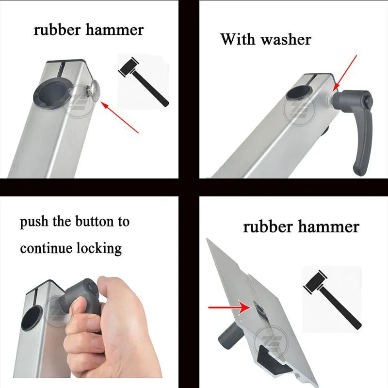 Camper Van Table Leg - Rotating Retractable, Pull-Out Design - Detachable for Commercial Type B RV Rear Back-to-Back Seats Mod