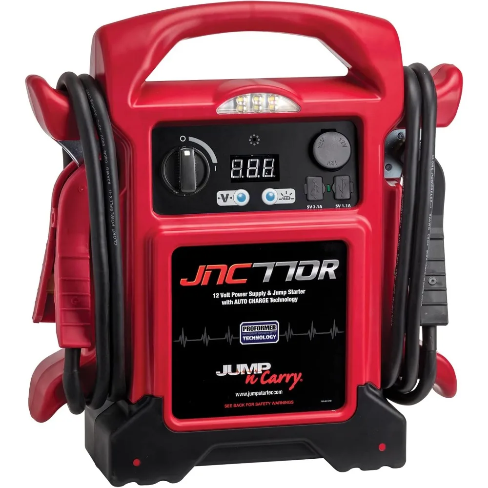 Jump-n-carry jnc770r 1700 Peak Amp Premium 12 Volt Starthilfe Bundle - Red