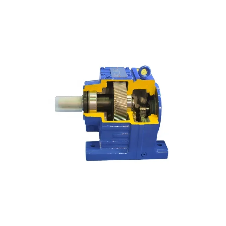 R series inline bevel gear spiral gear motor worm reducer spiral gear reducer spiral gearbox reducer