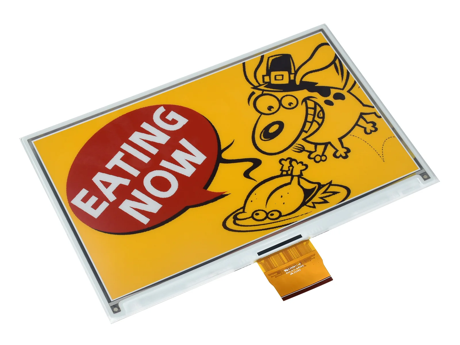 Papel eletrônico de 7,3 polegadas (G), display crudo de papel eletrônico (G), 800 × 480, interface SPI, amplo ângulo de visão, efeito tipo papel sem eletricidade