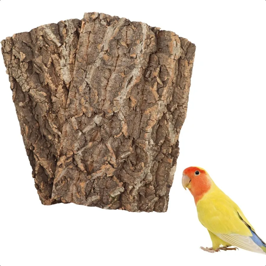 2 حزمة 16x12 بوصة 100% الفلين الطبيعي جثم الطيور الفلين مقعد لوحات قفص العصافير النباح ديكور اكسسوارات للطيور الببغاء الببغاء بارو #1