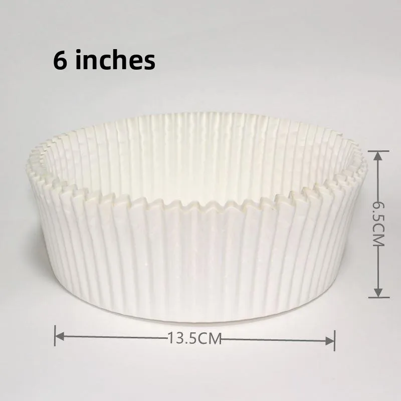 Papel Basco para pastel de queso, papel para hornear con patrón de miel, 6 pulgadas, 7 pulgadas, 8 pulgadas, resistente al aceite, sin molde, para Base de caja de madera