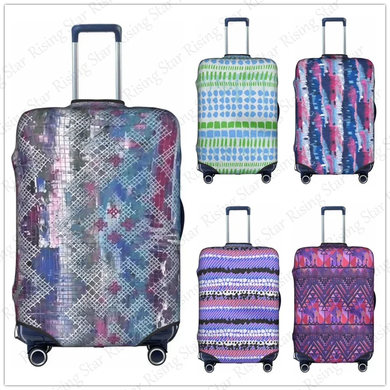 

Travel suitcase protective case, suitcase cover, elastic protection, washable African fabric printing Luggage cover, 18-32 in