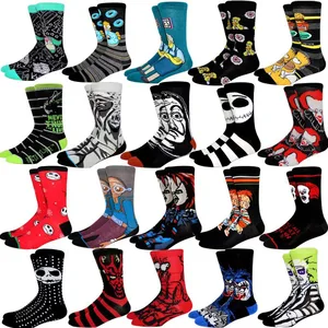 50 Style Mode lange Anime Männliche Socken Hip Hop Kreative weibliche Halb Cosplay Trend im Freien lustige Paar Happily Socken 36-45 10 Hauptverkaufskind -Tablet mit Chip - №9