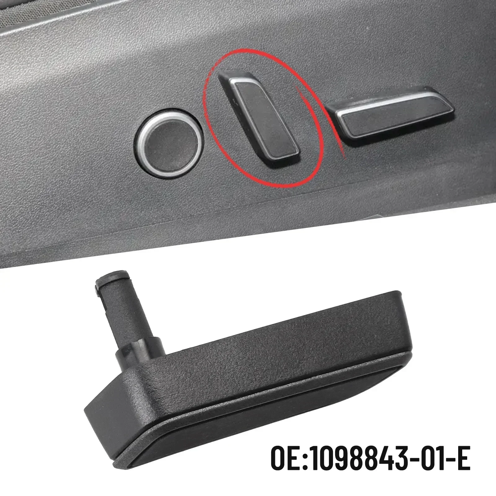 

For Tesla Model 3/Y 2021-2023 Co-Pilot Side Seats Cushion Button 1098843-01-D Car Seats Backrest Forward Switch Button