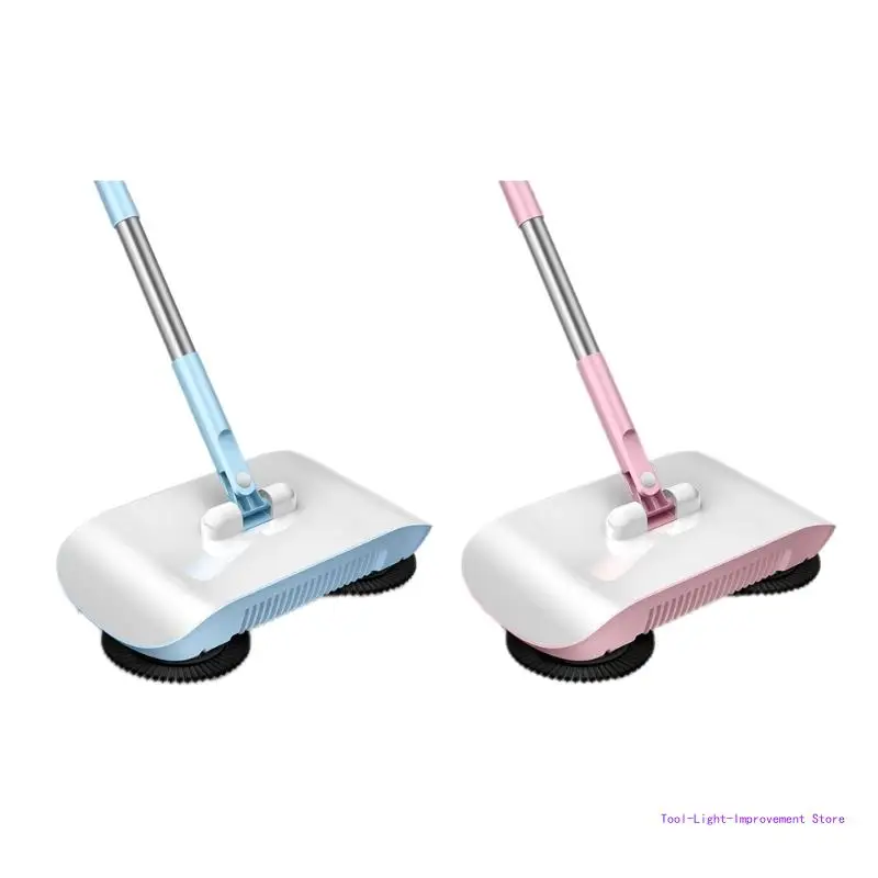 

C63E 2 in1 Sweeper and Dustpan Broom And Mop Hand Push Type Cleaner Household Sweeper