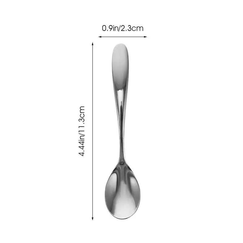 Spoons Spoon Cake Coffee Cream Ice Scoop Sugar Stirring Steel Stainless Dinner Mixing Salt Serving Teaspoons Dessert Espresso