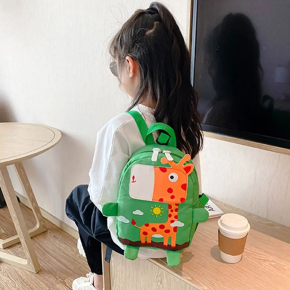 Fashion Cute Safety Giraffe Outdoor Nylon Anti-Lost Backpack Children School Bag Baby Backpack Kids Animal Backpack