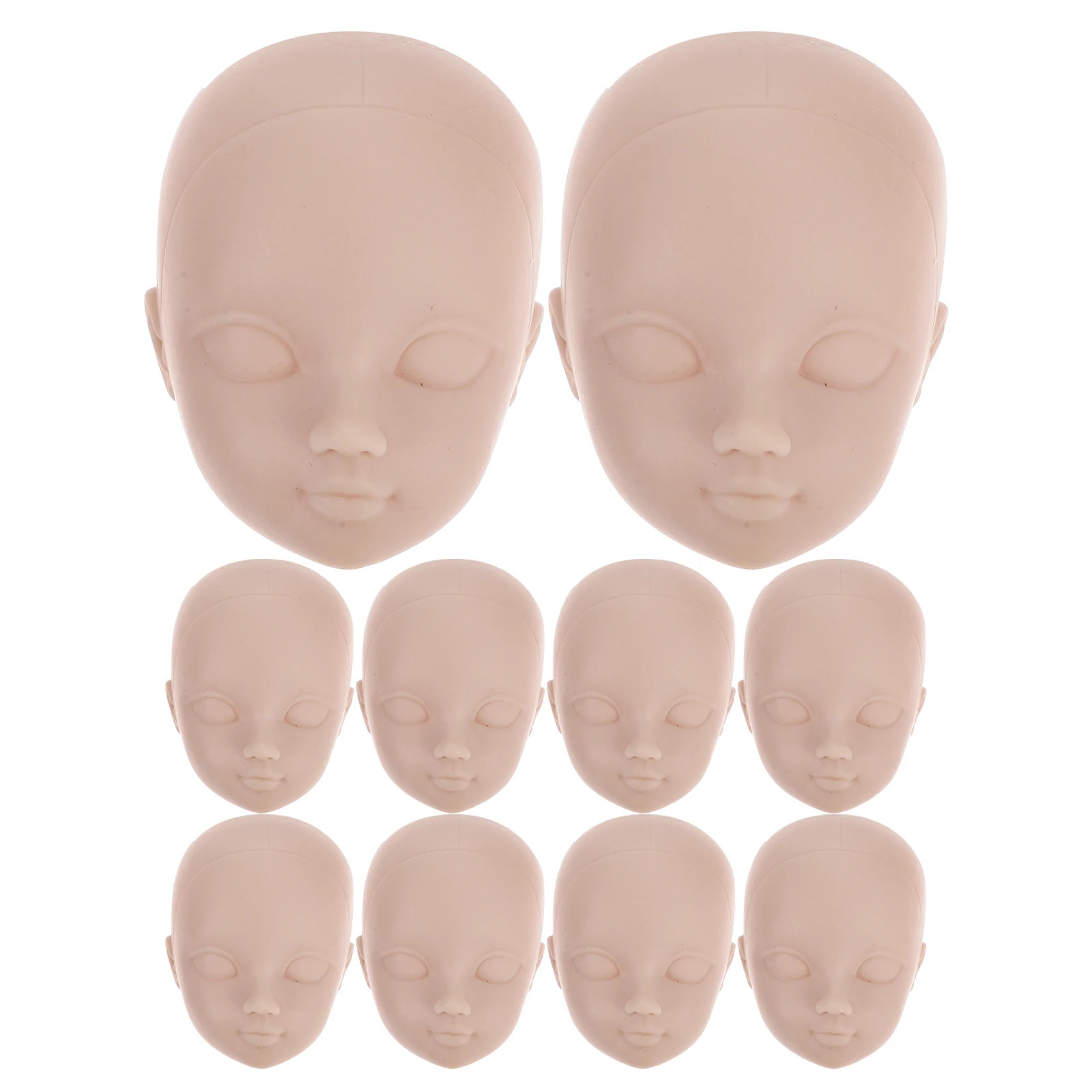 10 stuks hoofd stuks ambachtelijke maken accessoires perfect voor make-up praktijk vervangende hoofden oefenhoofd voor make-up geweldig cadeau