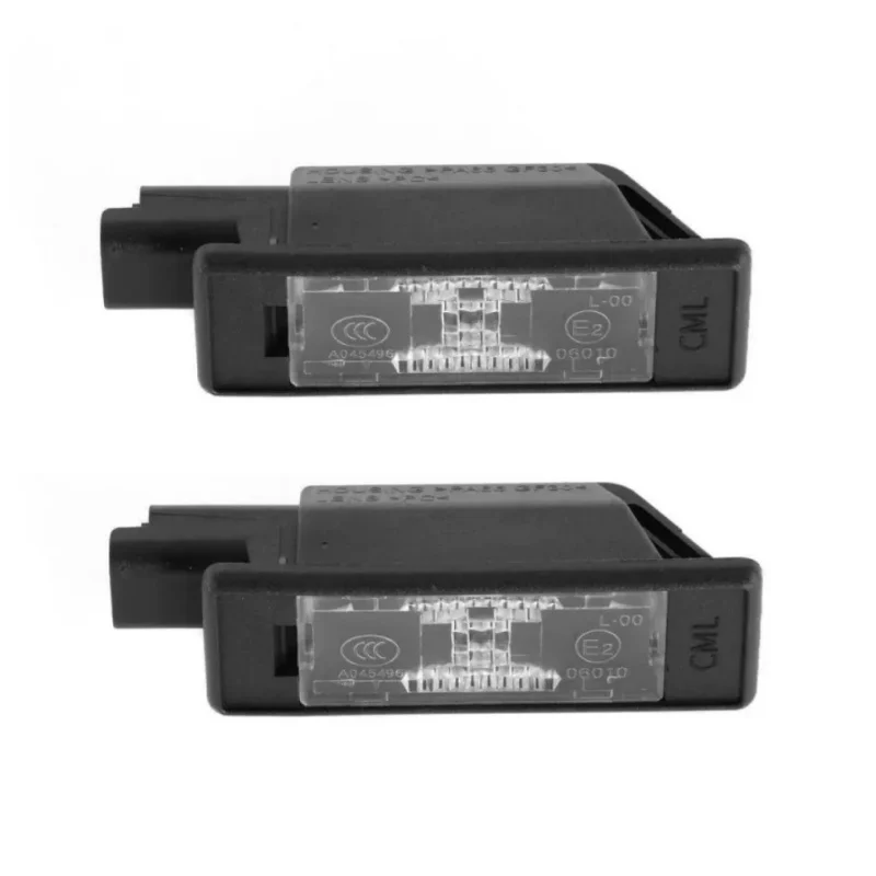 2 peças para peugeot 106 1007 207 307 308 3008 406 407 508 806 citroen c2 c3 c4 c5 c6 ds3 luzes da placa de licença 6340g3 6340f0
