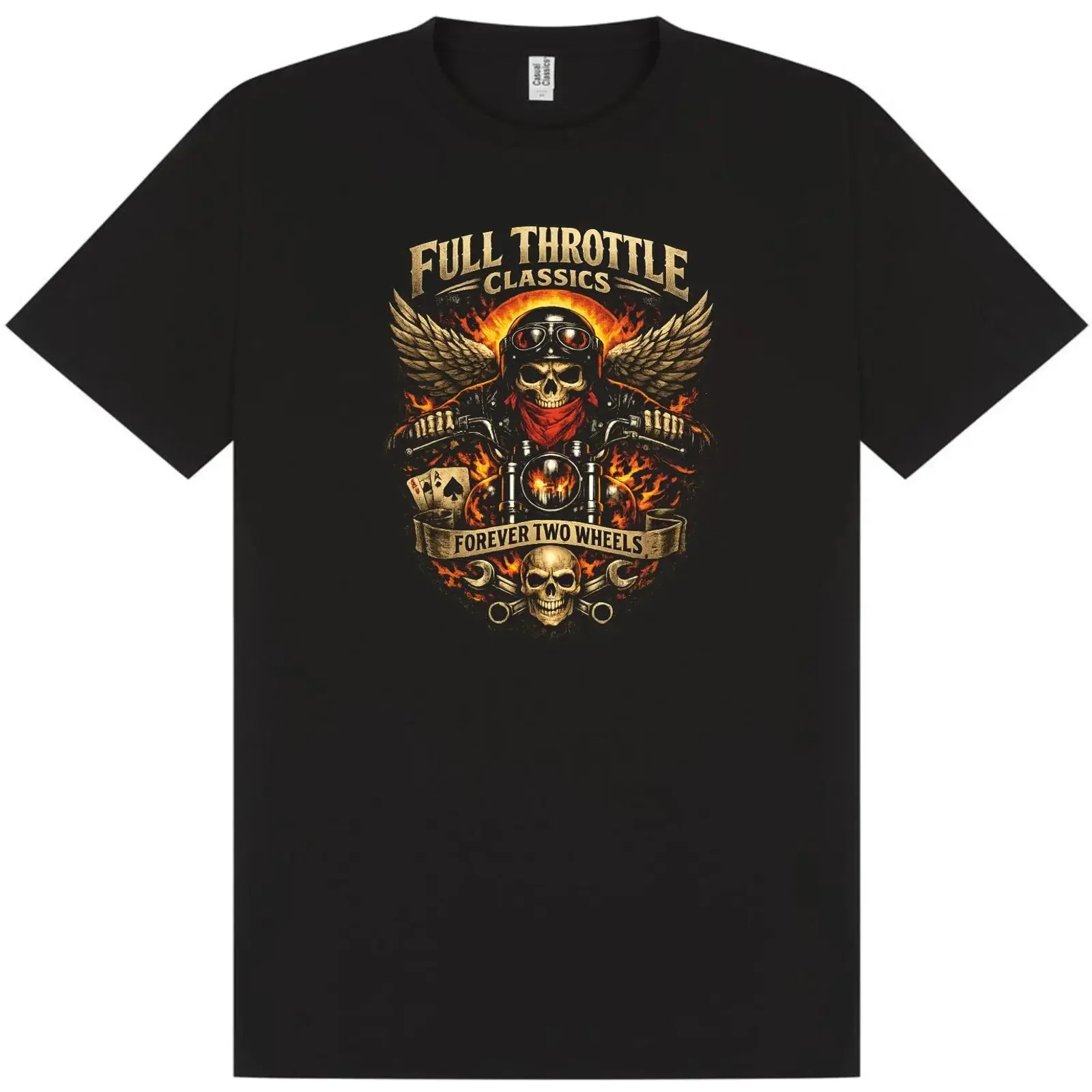 Classic Biker T Shirt Retro Vintage Chopper Bobber Cafe Racer S 5XL vintage Washed Stretched Casual graphic Versatile