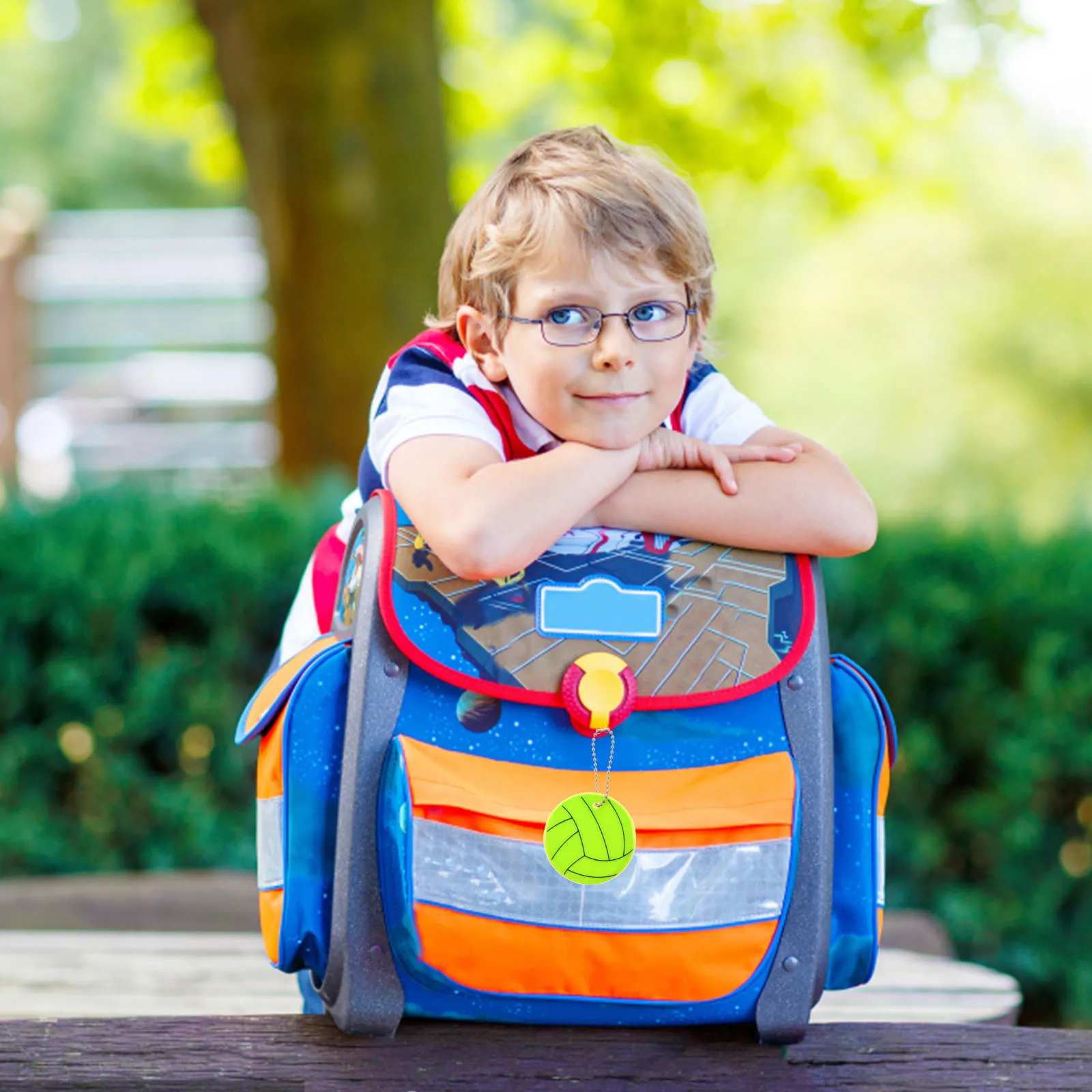 

6pcs Compact Backpack Reflectors Keychains Premium Reflective Keychains For Bike Bag Safety Warning Accessories Bicycles