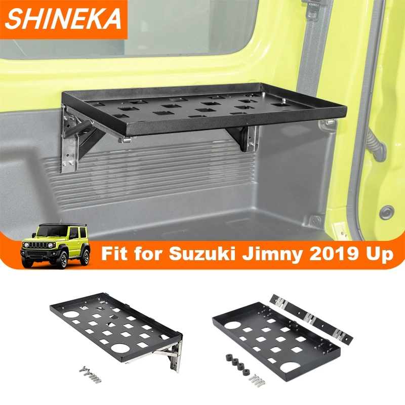 

Автомобильный стол для багажника, задняя Складная задняя полка, кронштейн для хранения для Suzuki Jimny 2019 2020 2021 2022 2023 до 2024, аксессуары для интерьера