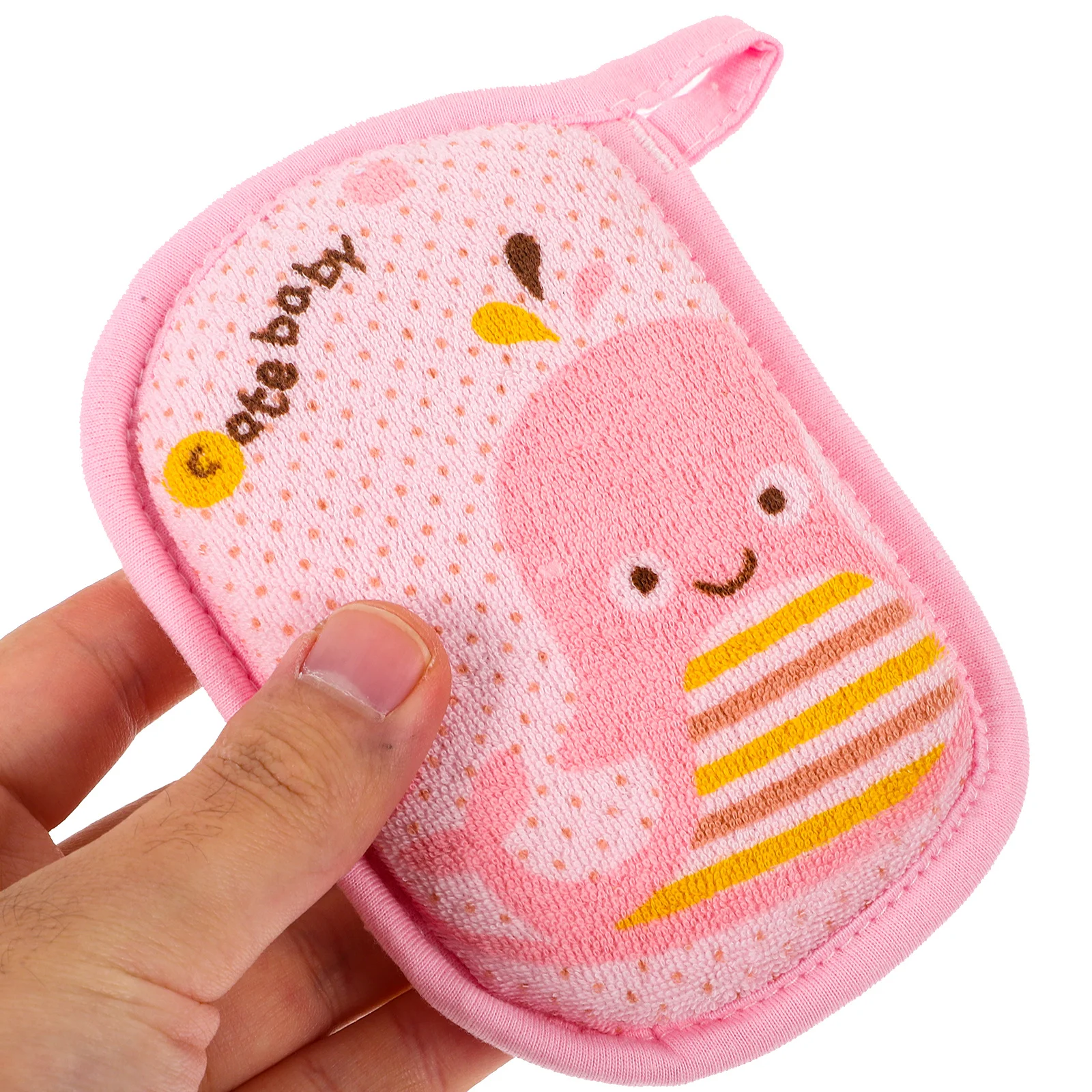 

Baby Cartoon Bath Scrubber Soft Sponge Comfortable Lightweight Portable Shower Tool Baby Bath Accessories for Infant Cleaning