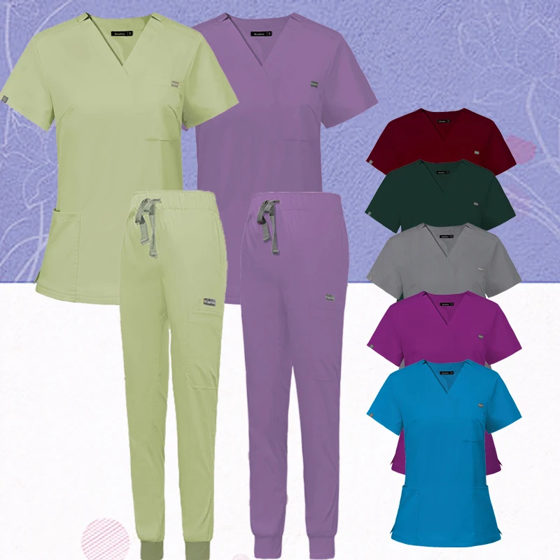 

Wholesale Operating Room Medical Uniform Scrub Hospital Working Scrubs Set Surgical Supplies Nurse Dental Surgery Suit Workwear