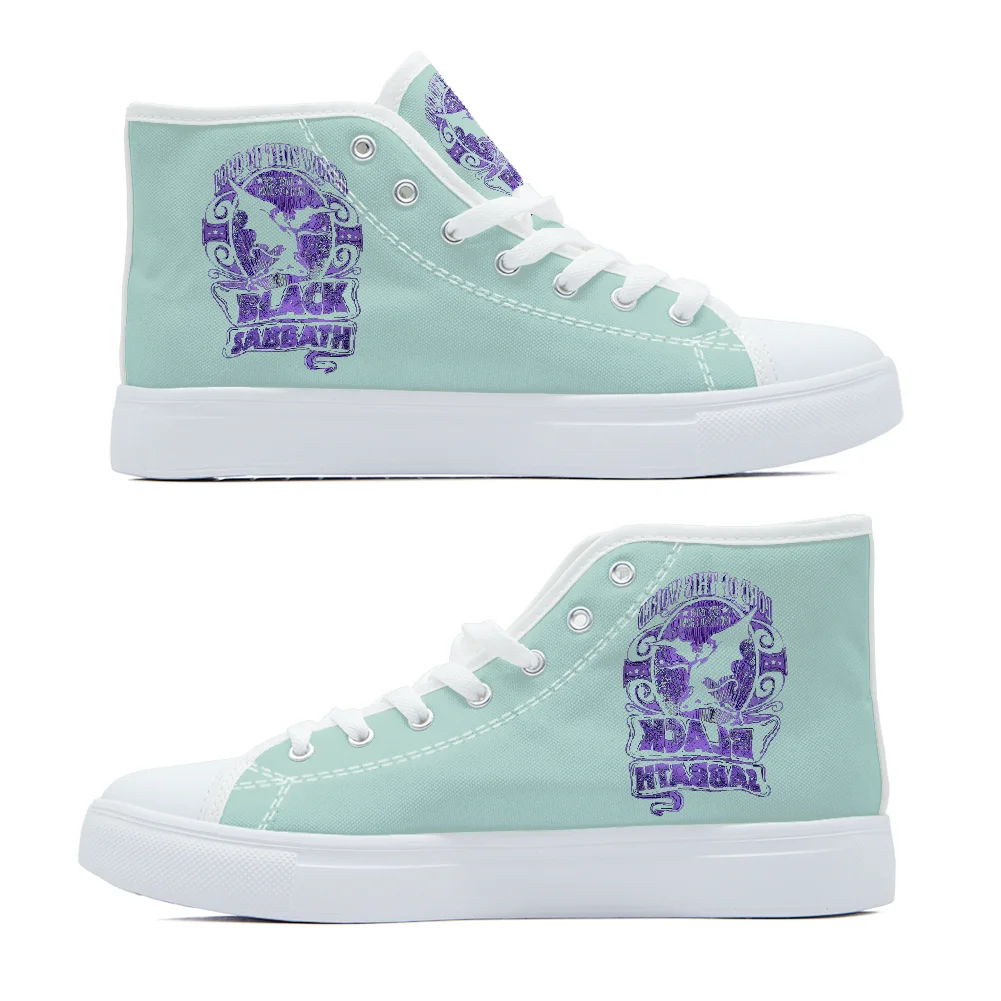

Customized green heavy metal rock casual high-top canvas shoes fashionable shoes high-quality sports shoes for man and woman