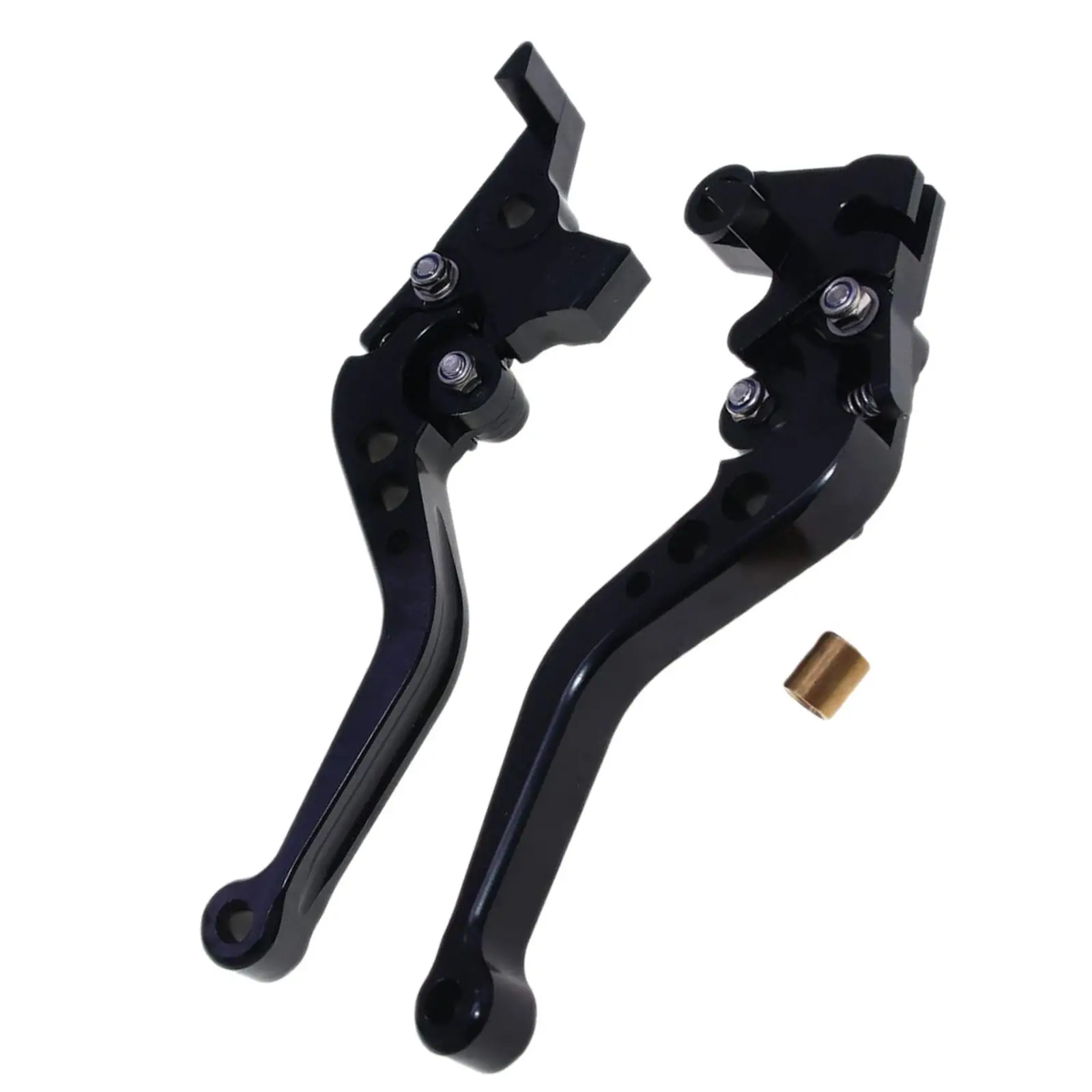 2x Motorcycle Brake Clutch Handle Levers 6 Gear Adjustable Professional Multi Stage Adjustable Brake Clutch Handle for MT09