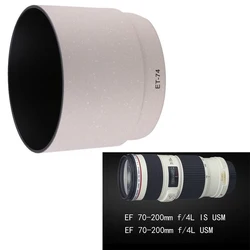 White Lens Hood ET74 ET-74 for Canon EF 70-200mm f/4L IS USM Lens Bayonet Mount LENS