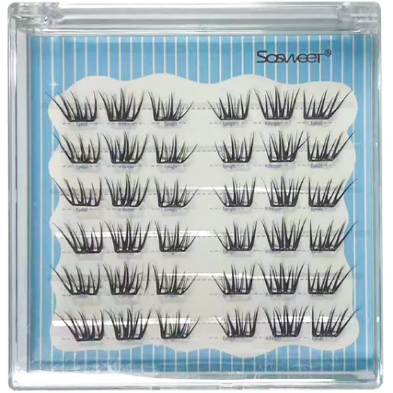 No Glue Self Adhesive Eyelashes Ultra Thin Natural Clusters Zero Touch False Lashes For Natural Look
