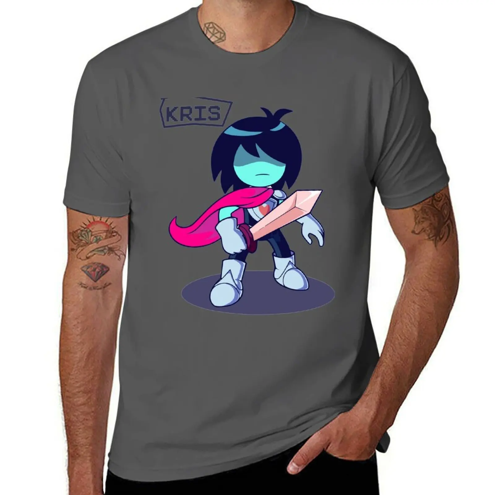 

Act Kris Deltarune T-Shirt anime t shirts oversize t shirt man plain T-Shirt